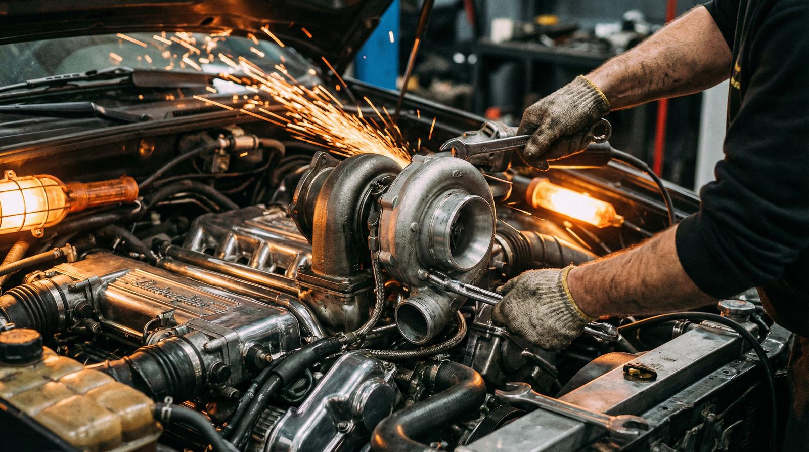 精神小妹修车视频-涡轮增压改装教程